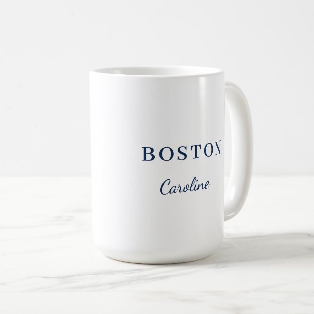 Caneca De Café Presente Personalizado de Mudança com Nome da Cida (Frente Esquerda)