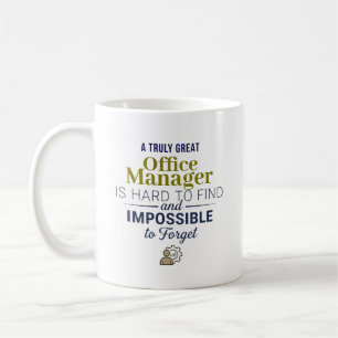 Caneca De Café Presente Personalizado de Nome para Gerente de Esc