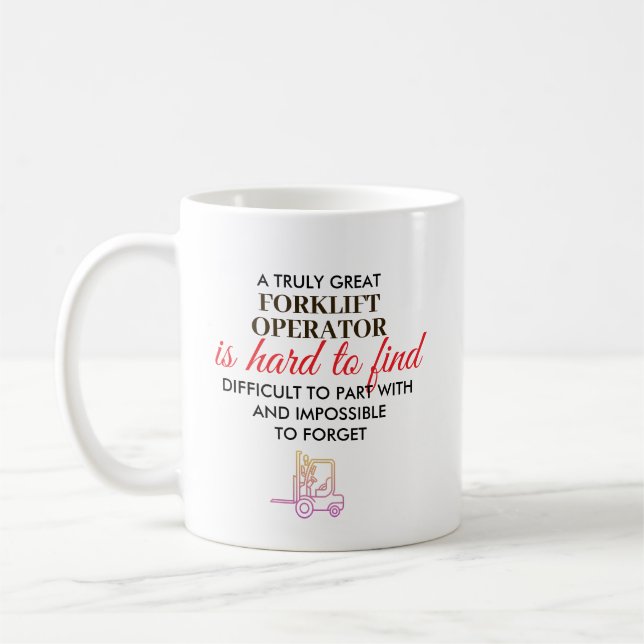 Caneca De Café Presente Personalizado de Nome para Operador de Em (Esquerda)