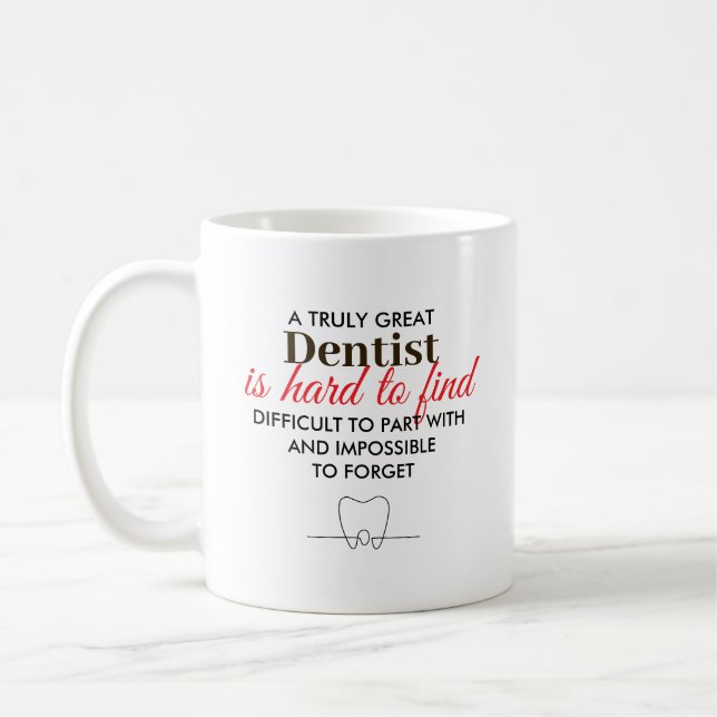 Caneca De Café Presente Personalizado de Nome para um Grande Dent (Esquerda)