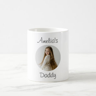 Caneca De Café Presente personalizado de Pai - Rosto filho person