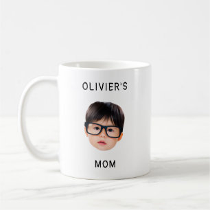 Caneca De Café Presente Personalizado de Rosto de Bebê para a Fam