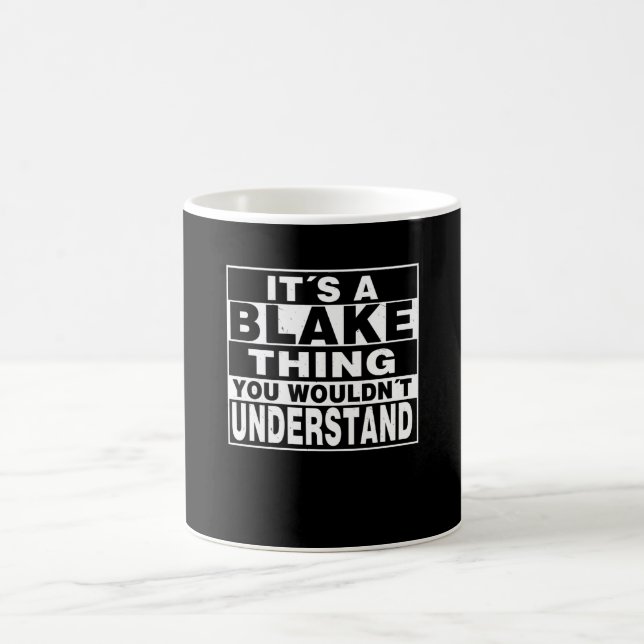 Caneca De Café Presente personalizado de sobrenome BLAKE (Centro)