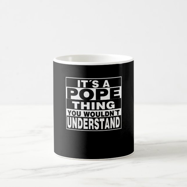 Caneca De Café Presente personalizado de sobrenome POPE (Centro)