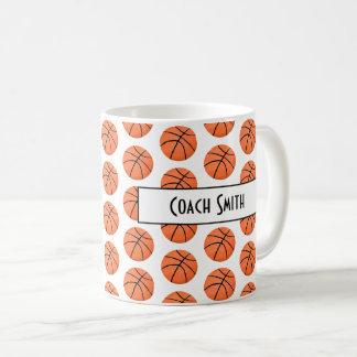 Caneca De Café Presente personalizado de treinador de basquete