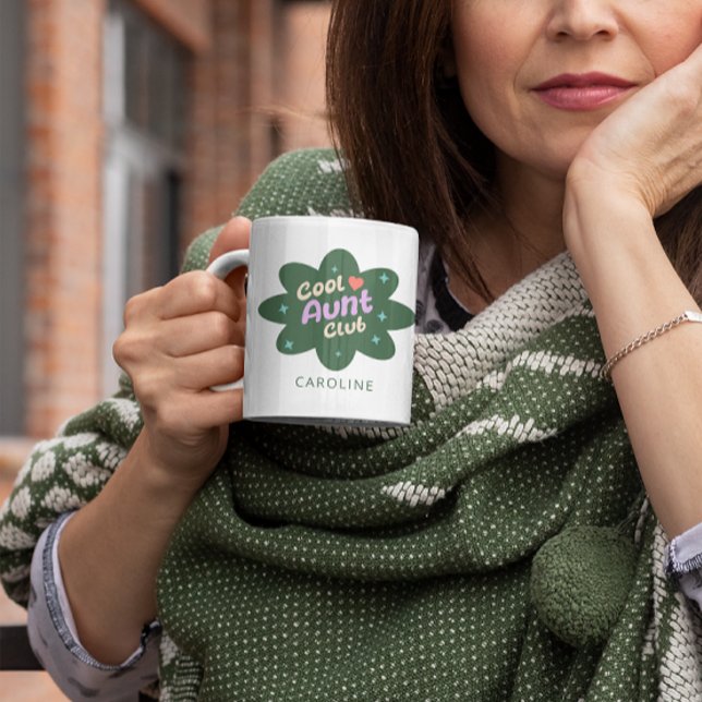 Caneca De Café Presente personalizado do clube de tia Legal para  (Criador carregado)