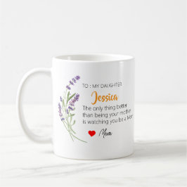 Caneca De Café Presente Personalizado do Dia das Mães para Filha