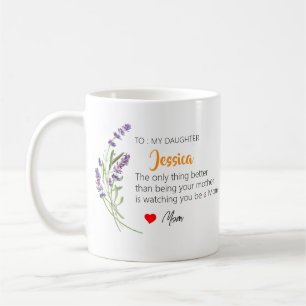 Caneca De Café Presente Personalizado do Dia das Mães para Filha