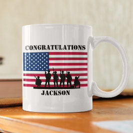 Caneca De Café Presente Personalizado do Exército Americano