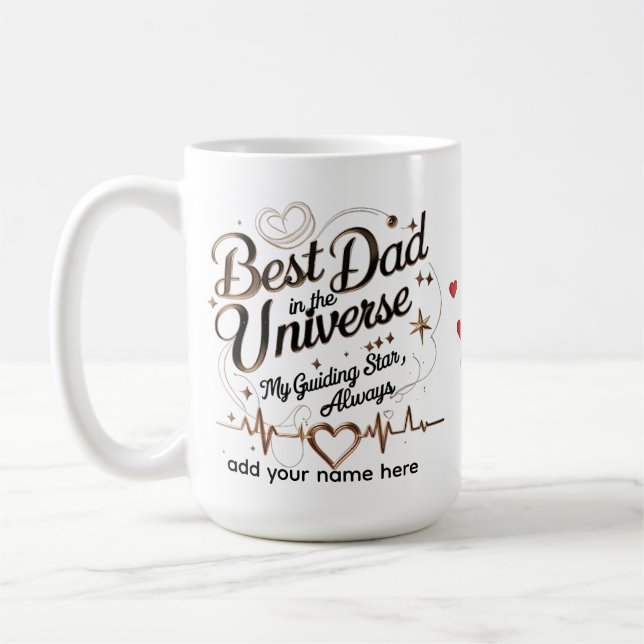 Caneca De Café Presente personalizado em estrela de pulsação para (Esquerda)