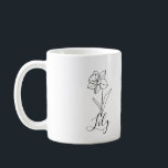 Caneca De Café Presente Personalizado Flor de Nascimento Narciso<br><div class="desc">Presente Personalizado da Flor de Nascimento Narciso de Dezembro - Presente para Damas de Honra,  Aniversário e Dia das Mães para Ela,  Namorada</div>