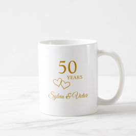 Caneca De Café Presente Personalizado Moderno e Elegante para 50º