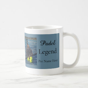 Caneca De Café Presente Personalizado Padel Legend para Ele