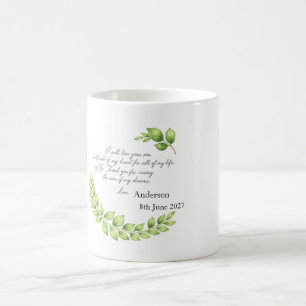 Caneca De Café Presente personalizado para a mãe do noivo ou da n