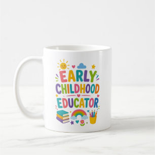 Caneca De Café Presente Personalizado para Educador de Infância