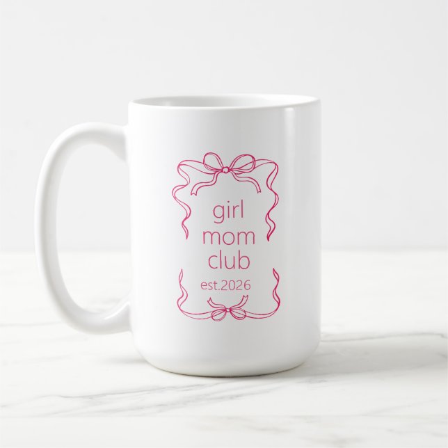 Caneca De Café Presente Personalizado para Mãe de Menina, Present (Esquerda)