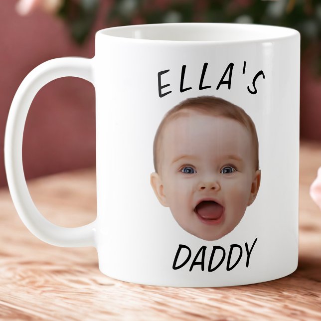 Caneca De Café Presente personalizado para o papai com foto do ro (Criador carregado)