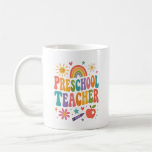 Caneca De Café Presente Personalizado para Professor de Pré-Escol