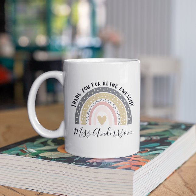 Caneca De Café Presente Personalizado para Professor, Presente Pe (Criador carregado)