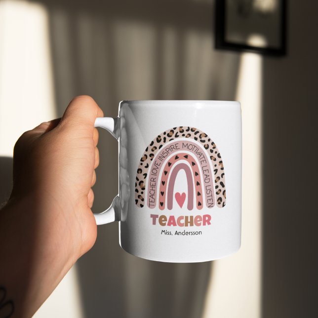 Caneca De Café Presente Personalizado para Professor, Professor A (Criador carregado)