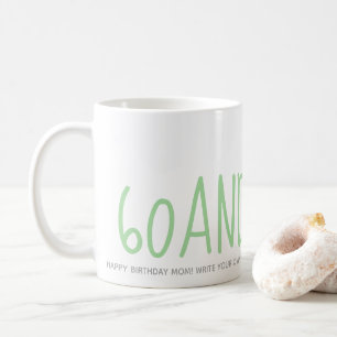 Caneca De Café Presente Personalizado Verde 60 Atitude 60º Aniver