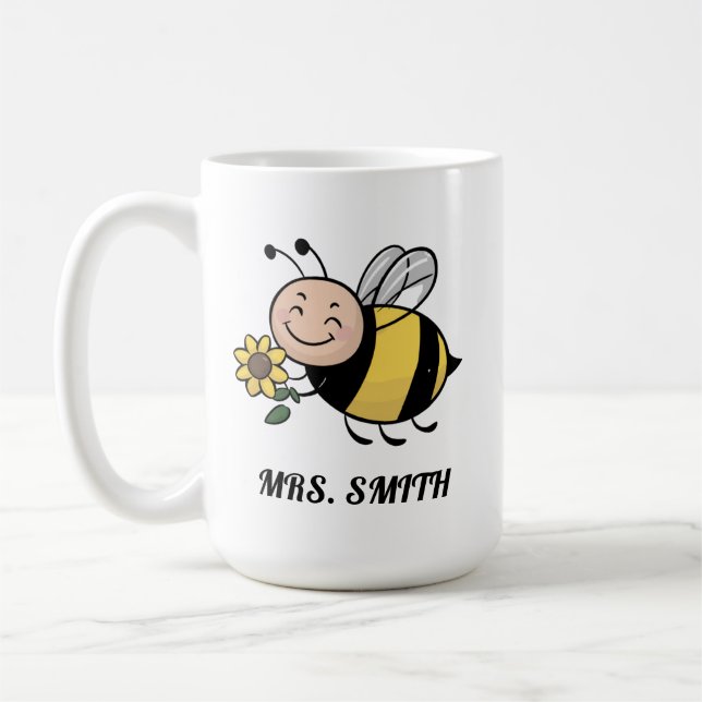 Caneca De Café Presente personalizável de apreciação do professor (Esquerda)