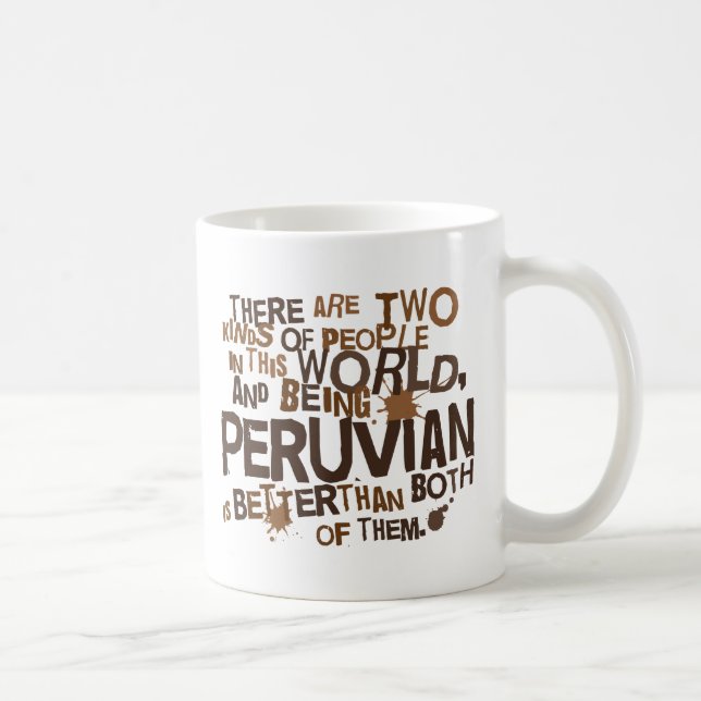 Caneca De Café Presente peruano (engraçado) (Direita)