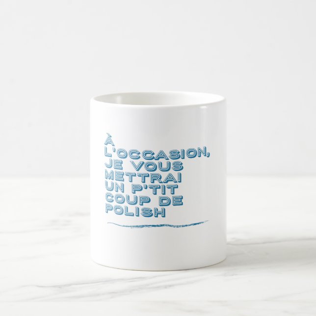 Caneca De Café Presente polonês de camiseta Oss 117 (Centro)