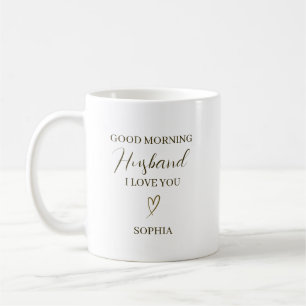 Caneca De Café Presente Romântico Personalizado para Marido de Bo