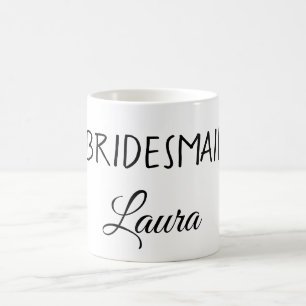 Caneca De Café Presente simples minimalista para madrinha de casa