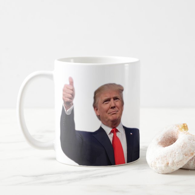 Caneca De Café Presente Trump 2024 (Com Donut)