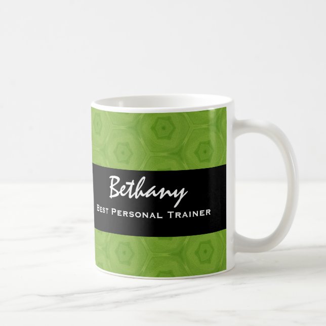 Caneca De Café Presente verde e preto do melhor INSTRUTOR PESSOAL (Direita)