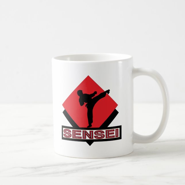 Caneca De Café Presente vermelho do diamante de Sensei (Direita)