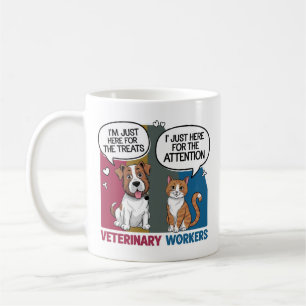Caneca De Café Presente veterinário Colorido Retro Vintage