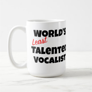 Caneca De Café Presente Vocalista Menos Talentoso do Mundo