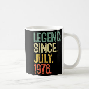 Caneca De Café Presentes 50 Anos Lenda Julho 1976 Aniversário de 