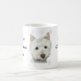 Caneca De Café Presentes bonitos do cão de Westie do Natal
