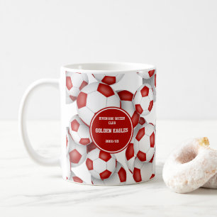 Caneca De Café Presentes cores da equipe de futebol vermelho e br