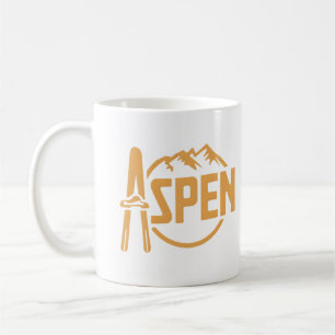 Caneca De Café Presentes da estação de esqui Goggles Aspen Snowma