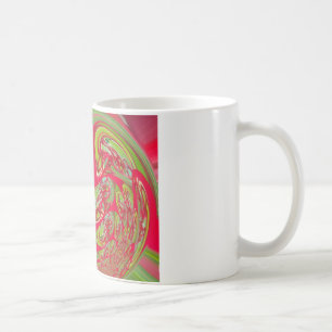 Caneca De Café Presentes da Flora Vermelha e Verde Vintage Hakuna