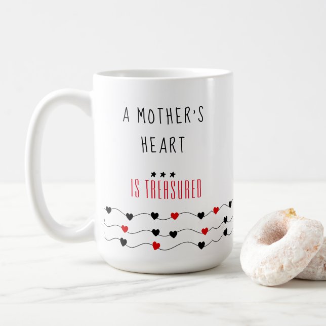 Caneca De Café Presentes da Mãe Filha - Dia de as mães (Com Donut)