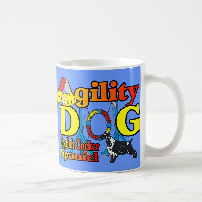 Caneca De Café Presentes de agilidade Inglês do Cocker Spaniel (Direita)