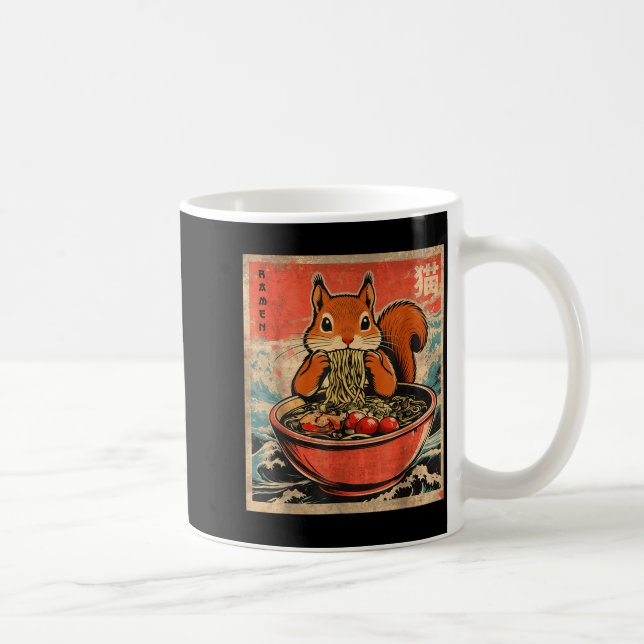 Caneca De Café Presentes de anime de esquilo kawaii japonês comen (Direita)