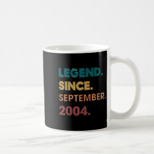 Caneca De Café Presentes de Aniversário de 21 anos Legend 2004 Pa
