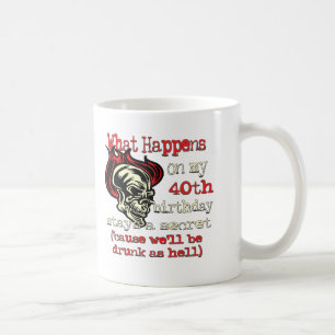 Caneca De Café Presentes de aniversário de 40 anos