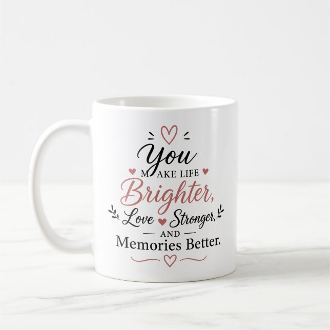 Caneca De Café Presentes de Apreciação aos Avós - Obrigado  (Esquerda)