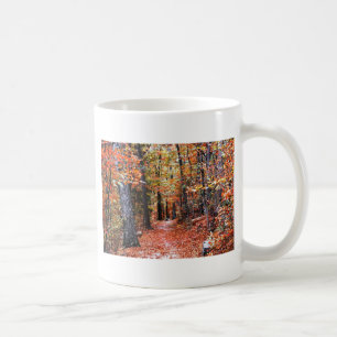 Caneca De Café Presentes de Aquarela da Trilha da Floresta Pintad