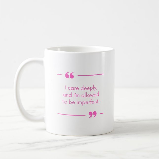 Caneca De Café Presentes de Autocuidado Encorajamento Bem-Estar E (Esquerda)