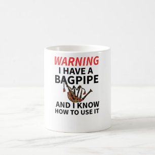Caneca De Café Presentes de Bagpipe Bagpiper Scottish Bagpipe Lo