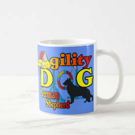 Caneca De Café Presentes de Camisas de Agilidade do german shephe